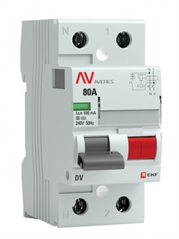 УЗО  EKF rccb-2-80-100-s-av 1126448