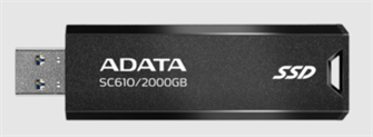 Внешний SSD USB 3.2 Gen 2 Type-A ADATA SC610-2000G-CBK/RD 2000 ГБ 1057660