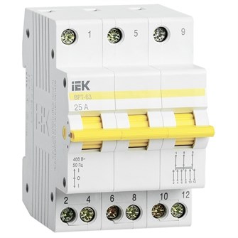 Выключатель-разъединитель трехпозиционный IEK MPR10-3-025 1148046