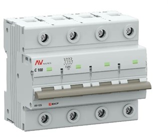 Автоматический выключатель  EKF mcb125-4-125D-av 1130060