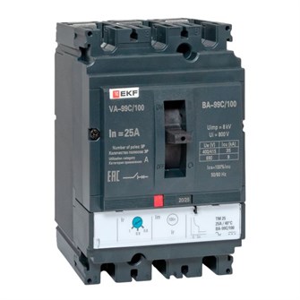 Автоматический выключатель в литом корпусе  EKF mccb99C-100-25 1145247