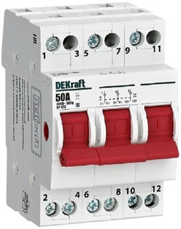 Выключатель-разъединитель трехпозиционный DEKraft 17217DEK 1150861