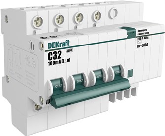 Автоматический выключатель дифф. тока (АВДТ)  DEKraft 15034DEK 841630