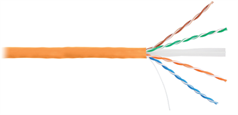 Кабель витая пара U/UTP 6 кат. 4 пары Netlan EC-UU004-6-LSZH-OR 799375