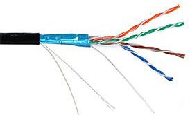 Кабель витая пара F/UTP 5e кат. 4 пары Netlan EC-UF004-5E-PE-BK 512796