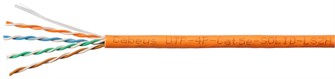 Кабель витая пара U/UTP 5e кат. 4 пары Cabeus UTP-4P-Cat.5e-SOLID-LSZH 515526