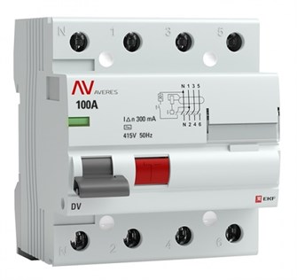 УЗО  EKF rccb-4-100-300-ac-av 1126434