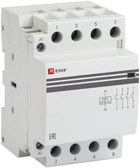 Контактор модульный EKF km-3-20-40 658372
