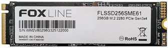 Накопитель SSD M.2 2280 Foxline FLSSD256SME61 256 ГБ 1220965