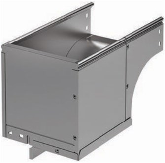 Угол верт. вниз 90°, правый переходник  DKC 37505K 817813