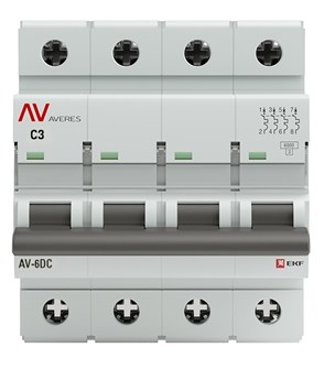 Автоматический выключатель  EKF mcb6-DC-4-03C-av 1126147