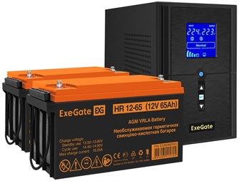 Комплект  Exegate SineTower SZ-1000.LCD.AVR.2SH.1C13.USB 1191550