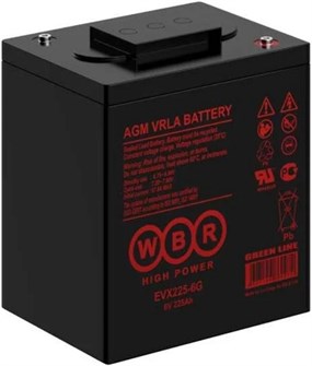 Аккумулятор  WBR EVX225-6G WBR 1186506