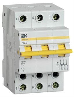 Выключатель-разъединитель трехпозиционный IEK MPR10-3-050 1148057