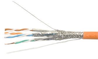 Кабель витая пара S/FTP 7 кат. 4 пары Cabeus SSTP-4P-Cat.7-SOLID-IN-LSZH 515550