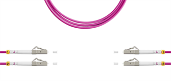 Патч-корд волоконно-оптический TELCORD ШОС-2x3.0-2LC/U(dx)-2LC/U(dx)-MM504-25м-LSZH-MG 1078650