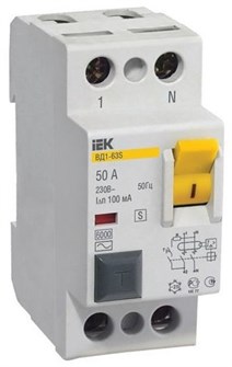 Выключатель дифференциального тока (ВДТ, УЗО)  IEK MDV12-2-063-100 547930