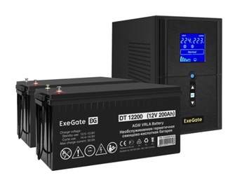 Комплект  Exegate SineTower SZ-1000.LCD.AVR.2SH.1C13.USB 1118208