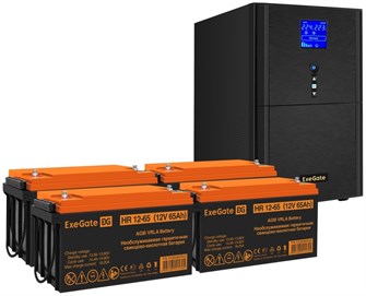 Комплект  Exegate SineTower SZ-3000.LCD.AVR.3SH.1C13.RJ.USB 1191556