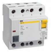 Выключатель дифференциального тока (ВДТ, УЗО)  IEK MDV10-4-025-300 389062