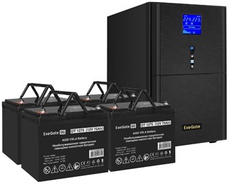 Комплект  Exegate SineTower SZ-5000.LCD.AVR.2SH.1C13.T.RJ.USB 1118296