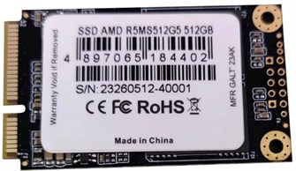 Накопитель SSD mSATA AMD R5MS512G5 512 ГБ 1035360