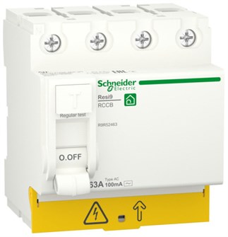 Выключатель дифференциального тока (ВДТ, УЗО)  Schneider Electric RESI9 844835