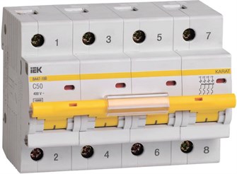 Автоматический выключатель  IEK MVA40-4-050-C 1147788