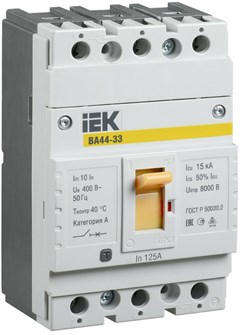 Автоматический выключатель в литом корпусе IEK SVA4410-3-0125 1153588