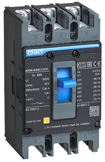Автоматический выключатель в литом корпусе  CHINT 205887 1137791