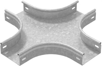 Ответвитель X-образ.  Ostec ХТП-100х80-0,7-R100-СЦ 914903