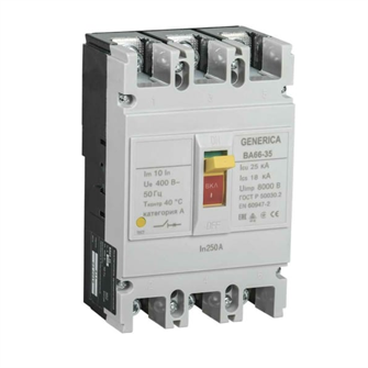 Автоматический выключатель  GENERICA SAV30-3-0250-G 1081759