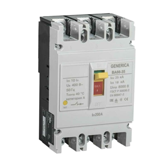 Автоматический выключатель  GENERICA SAV30-3-0200-G 1081758