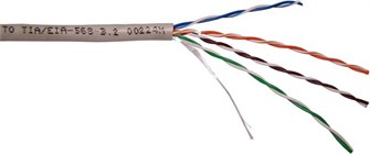 Кабель витая пара U/UTP 5e кат. 4 пары Newmax NM-UTP5E4PR-CCA 562271