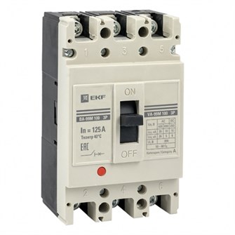 Автоматический выключатель в литом корпусе  EKF mccb99-100-125m-ma 1145093