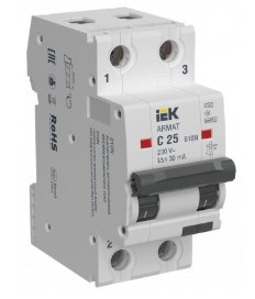 Автомат дифференциальный IEK AR-B10N-2-C025A030 1147882