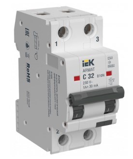 Автомат дифференциальный IEK AR-B10N-2-C032A030 1147893