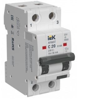 Автомат дифференциальный IEK AR-B10N-2-C020A030 1147889