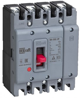 Автоматический выключатель в литом корпусе  DEKraft 22780DEK 1148742
