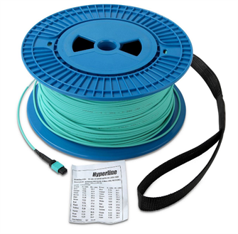 Кабель волоконно-оптический 50/125, 12 волокон Hyperline TC-MC3-504-1xMPOF12/PX-1xMPOF12/PY-A-IN-10M-LSZH-MG 753532