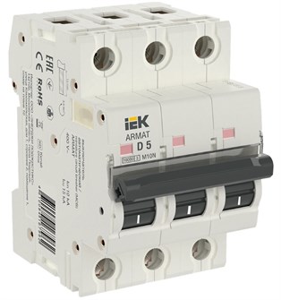 Автоматический выключатель  IEK AR-M10N-3-D005 902794