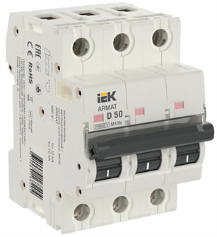 Автоматический выключатель  IEK AR-M10N-3-D050 902802