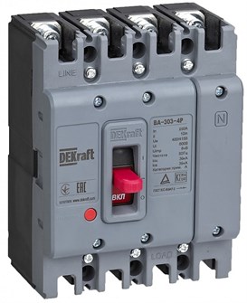 Автоматический выключатель в литом корпусе  DEKraft 22781DEK 1148743