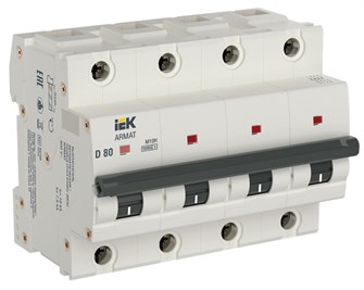 Автоматический выключатель  IEK AR-M10H-4-D080 1147691