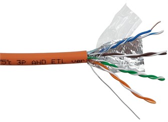 Кабель витая пара F/UTP 5e кат. 4 пары Lanmaster LAN-5EFTP-HFLT-OR 1192319