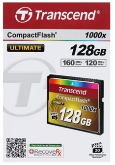 Карта памяти CompactFlash 128GB Transcend TS128GCF1000 342399
