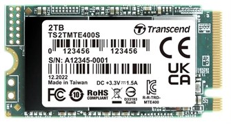 Накопитель SSD M.2 2242 Transcend TS2TMTE400S 2048 ГБ 1214013