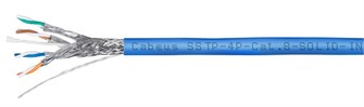 Кабель витая пара S/FTP 8 кат. 4 пары Cabeus SSTP-4P-Cat.8-SOLID-IN-LSZH-BL-100 728814