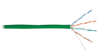 Кабель витая пара U/UTP 5e кат. 4 пары NikoMax NMC 4100C-GN 1093651