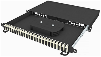 Кросс оптический стоечный  TopLAN КРСв-Top-1U-48SC/U-OM2-BK 649165